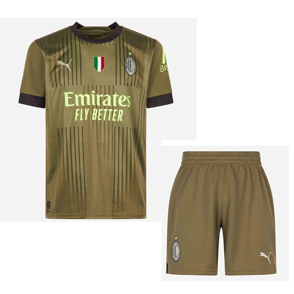 Camiseta AC Milan Tercera equipo Niño 2022-2023